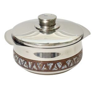 Kuhn Rikon Inox 18/10 Stainles Steel Lid Pot Double Handle Swiss Made Alps 1.5qt